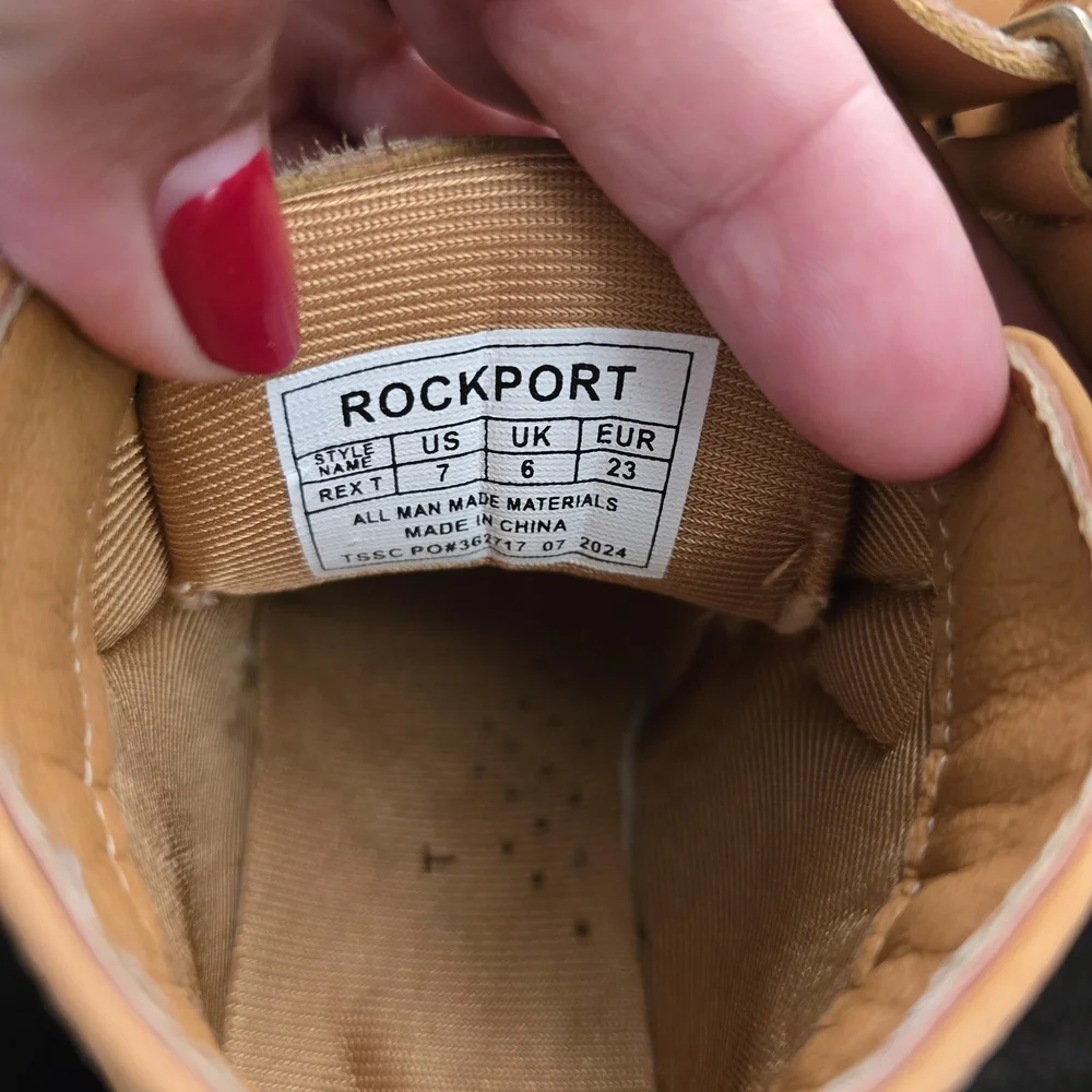 Kids Tan Leather Ankle Boots-Casual Strap Closure.Th were only used for one day